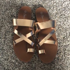 Rose Gold Sandals